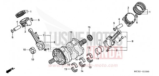 ARBRE VILEBREQUIN/PISTON ST13002 de 2002